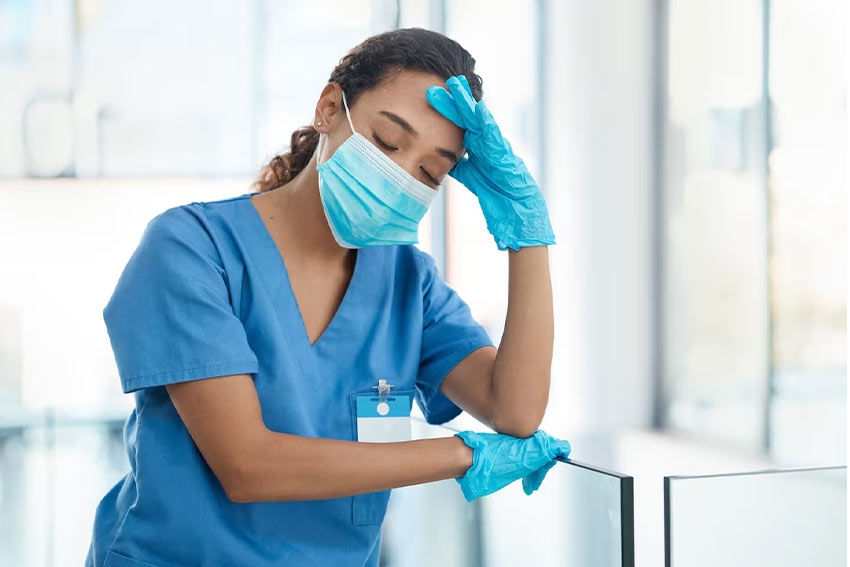 Health workers are stressed