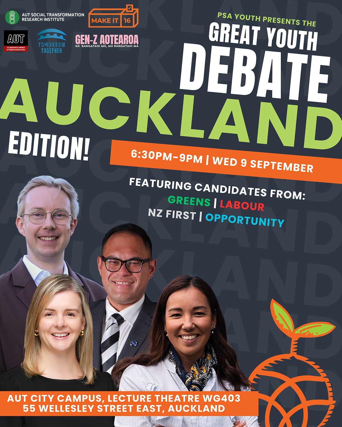 The full flyer for the event